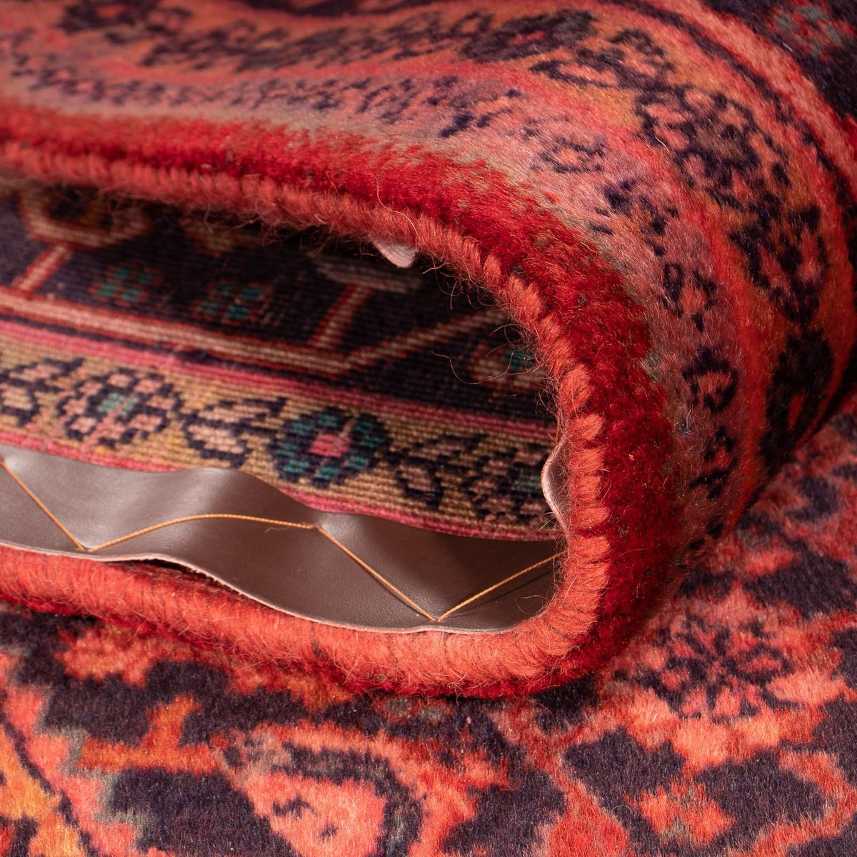 Persisk tæppe - Bijar - Royal - 327 x 220 cm - mørkerød