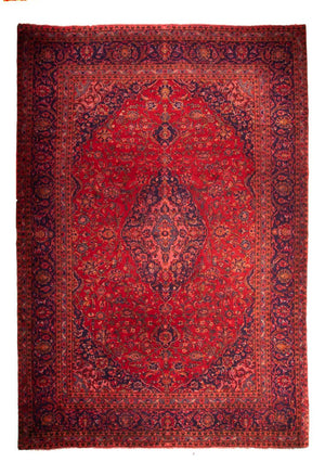 Persisk tæppe - Keshan - 425 x 300 cm - rød