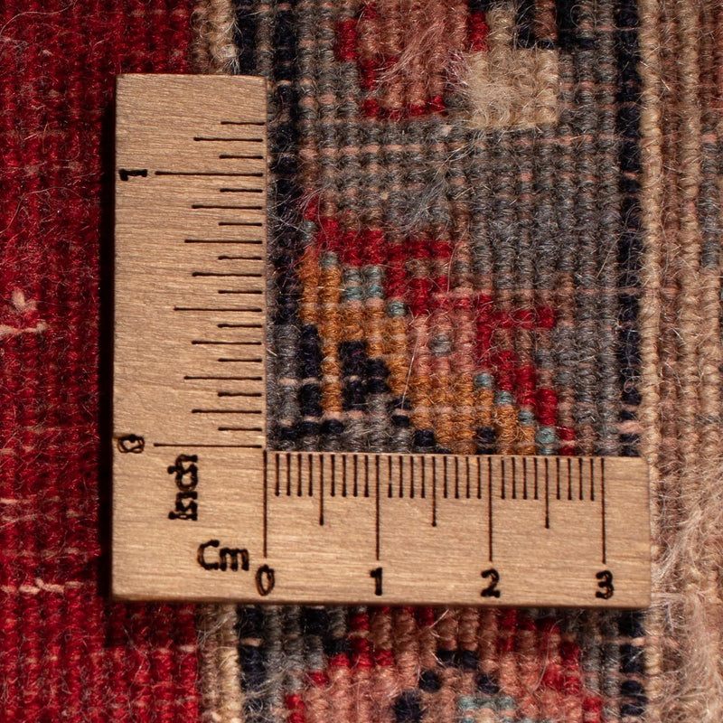 Orientalsk tæppe - Tabriz - 363 x 280 cm - mørkerød