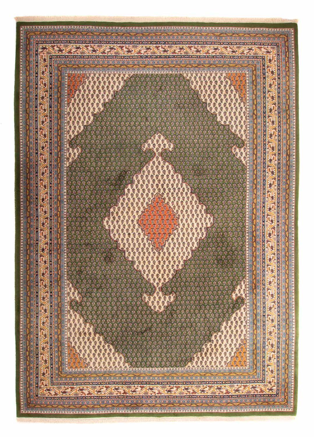 Orientalsk tæppe - Mir - Indus - 348 x 240 cm - grøn