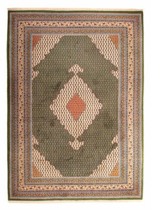 Orientalsk tæppe - Mir - Indus - 348 x 240 cm - grøn