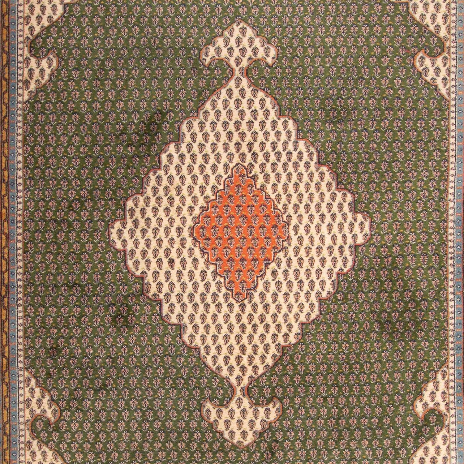 Orientalsk tæppe - Mir - Indus - 348 x 240 cm - grøn