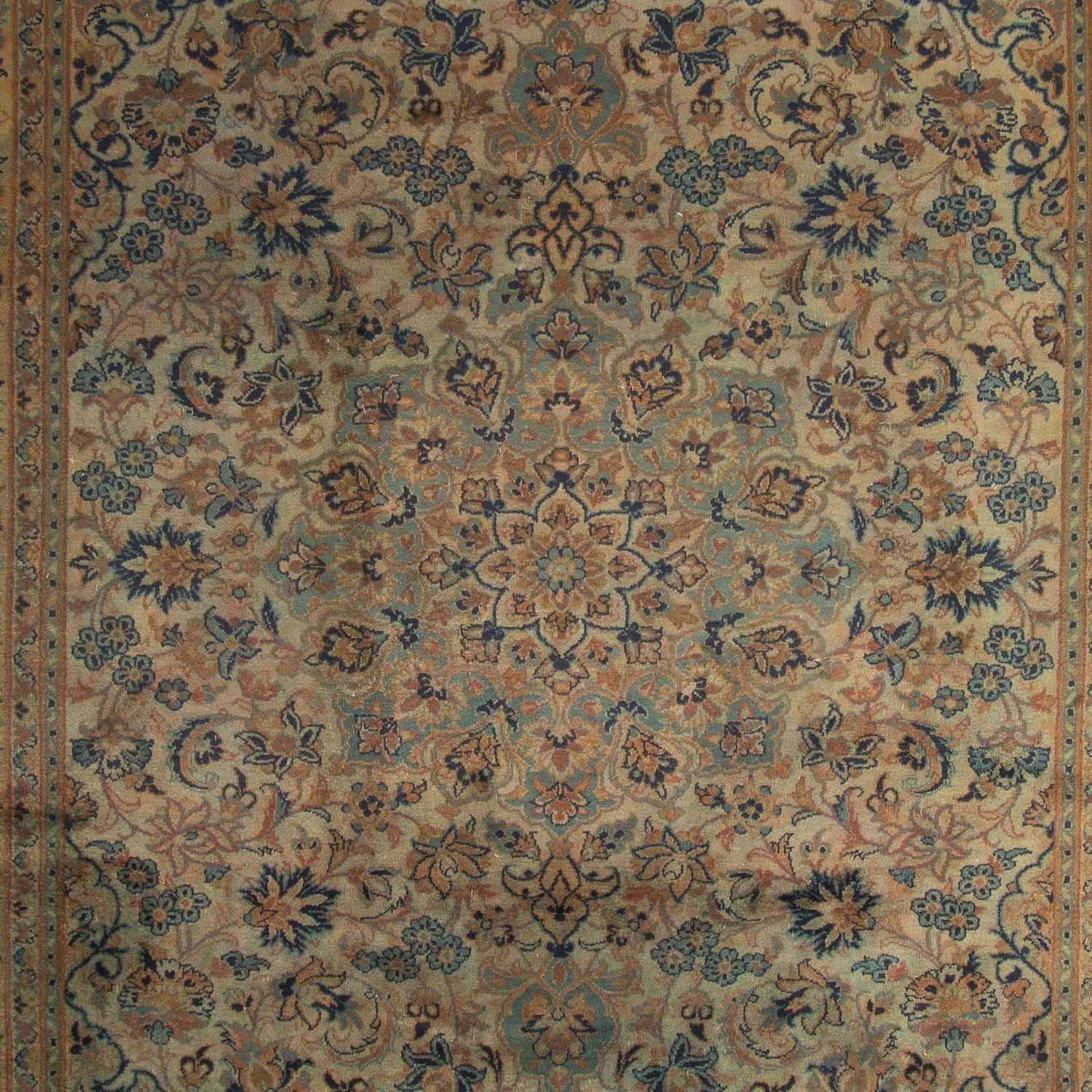 Persisk tæppe - Keshan - 362 x 230 cm - flerfarvet