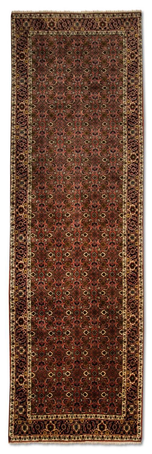 Løber Persisk tæppe - Bijar - 301 x 87 cm - rød