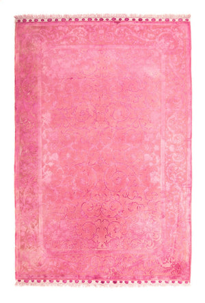Viskose tæppe - 323 x 200 cm - pink