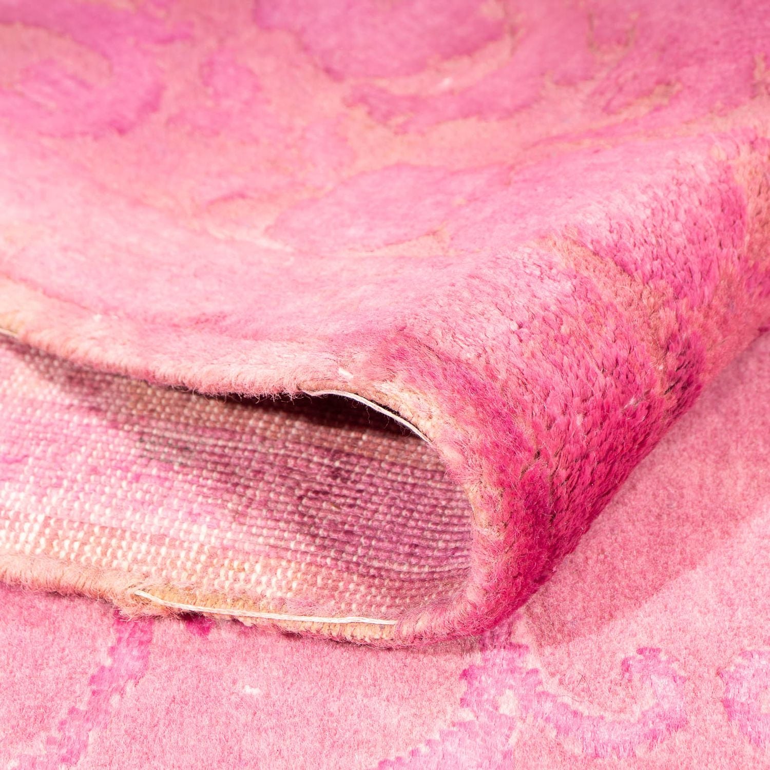 Viskose tæppe - 323 x 200 cm - pink