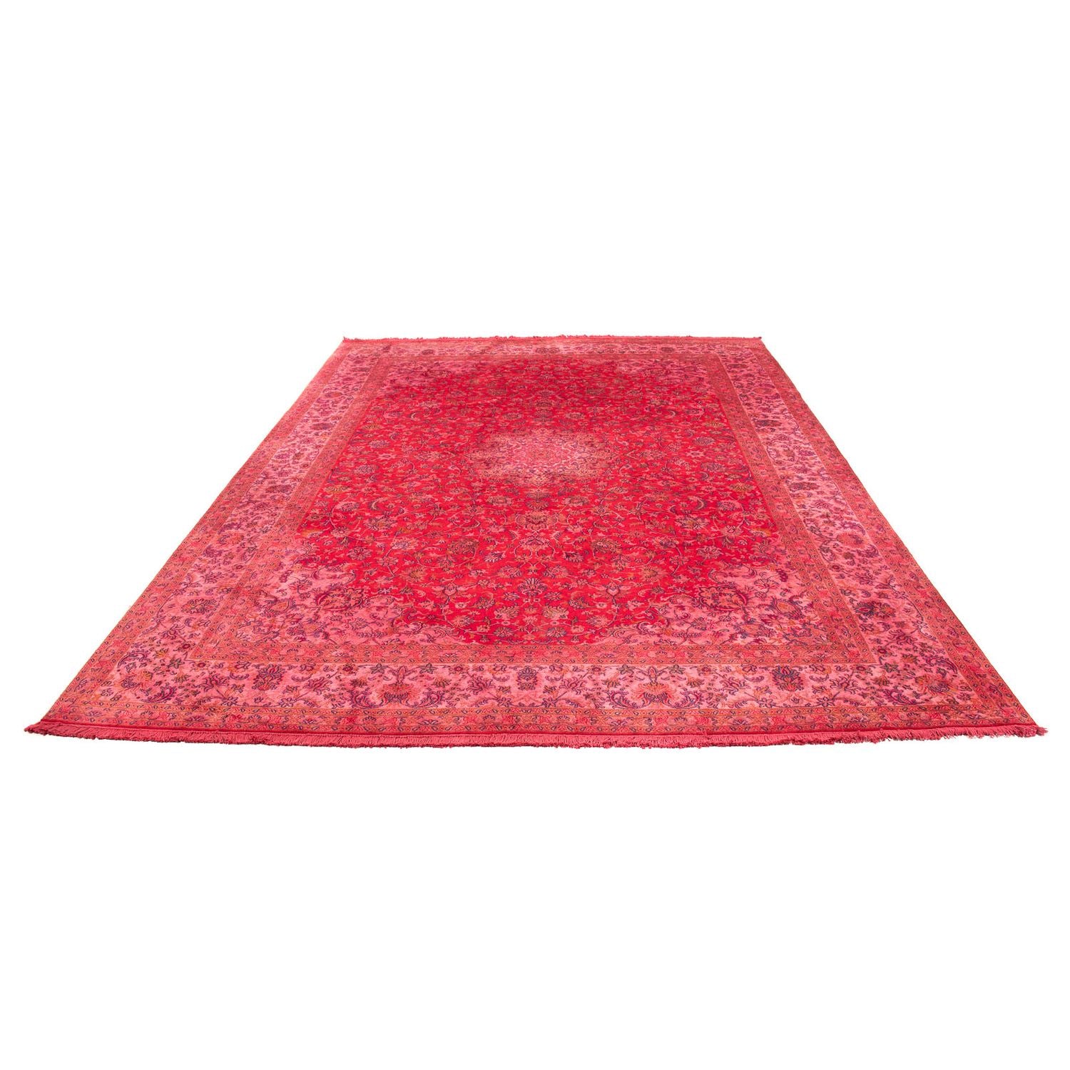 Silketæppe - Kashmir Silk - 330 x 234 cm - rød