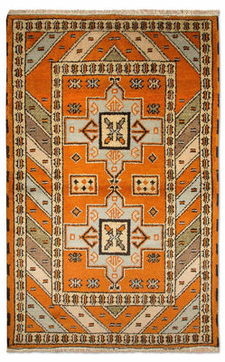 Orientalsk tæppe - 149 x 93 cm - orange