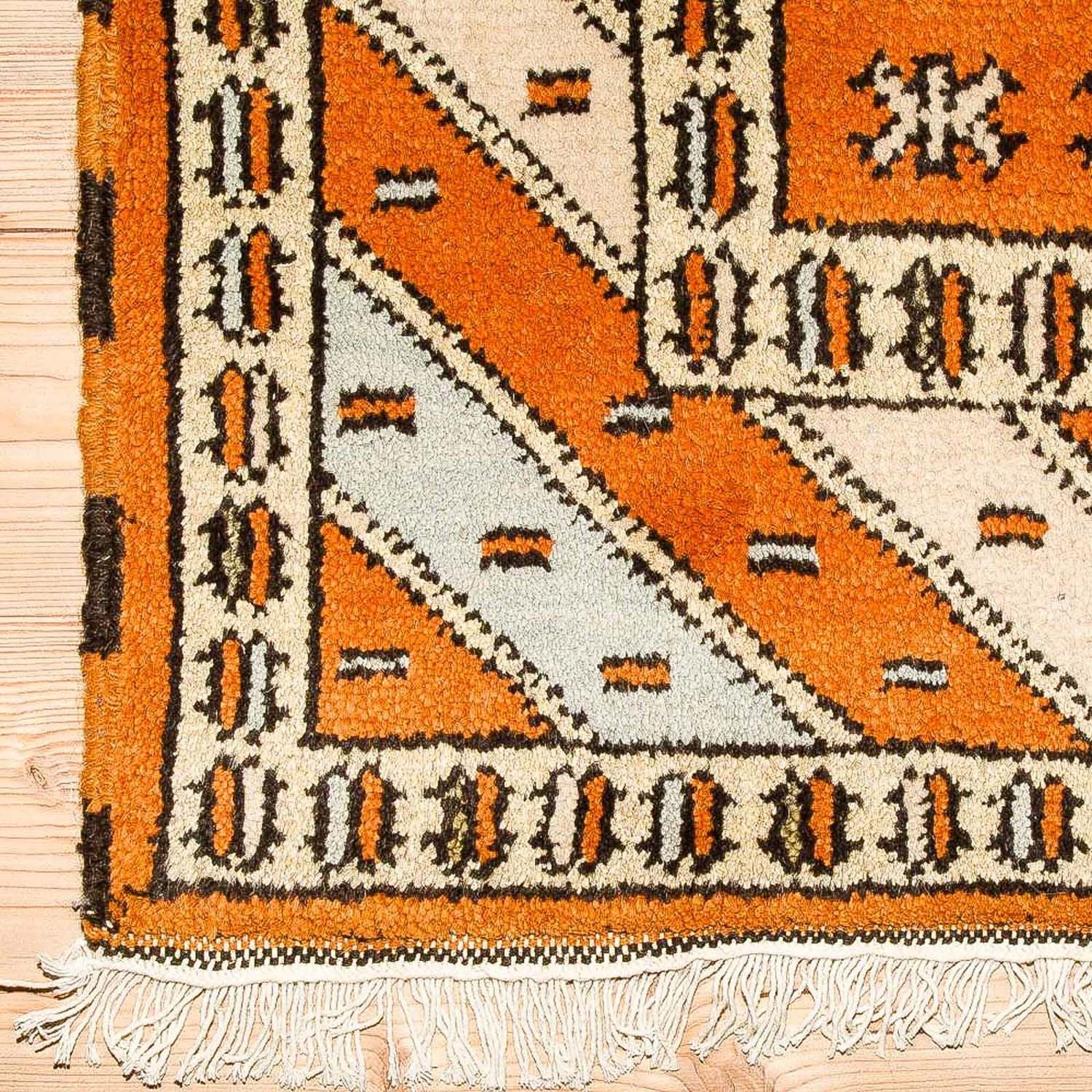 Orientalsk tæppe - 149 x 93 cm - orange