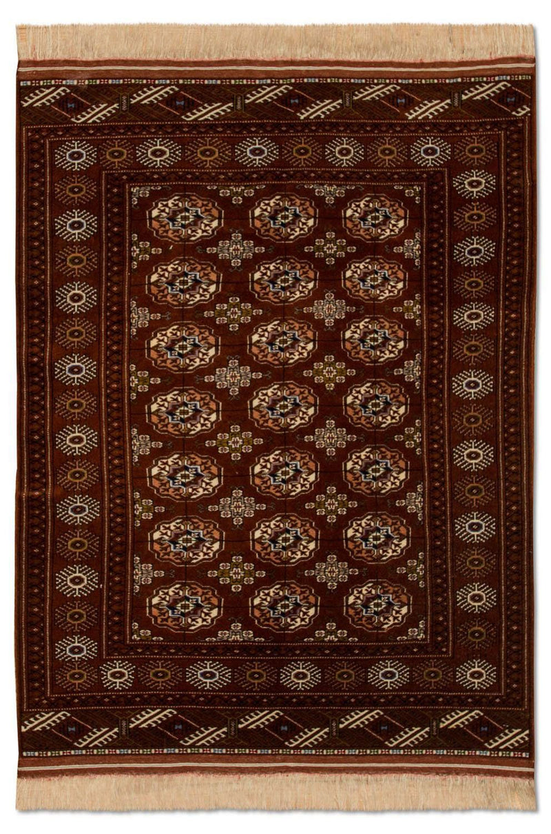 Turkaman-tæppe - 154 x 103 cm - brun