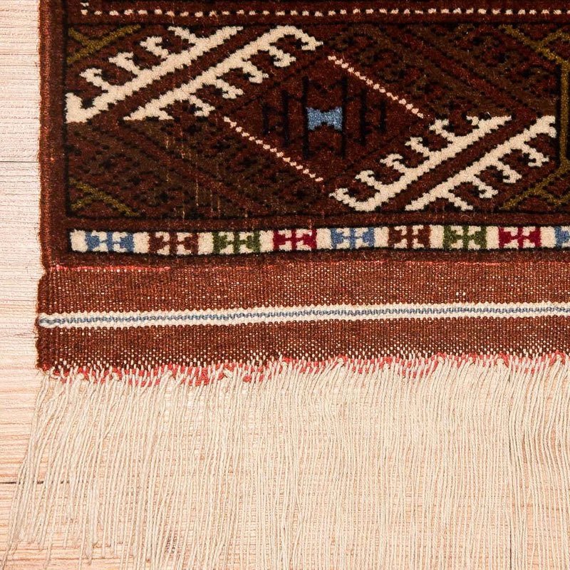 Turkaman-tæppe - 154 x 103 cm - brun