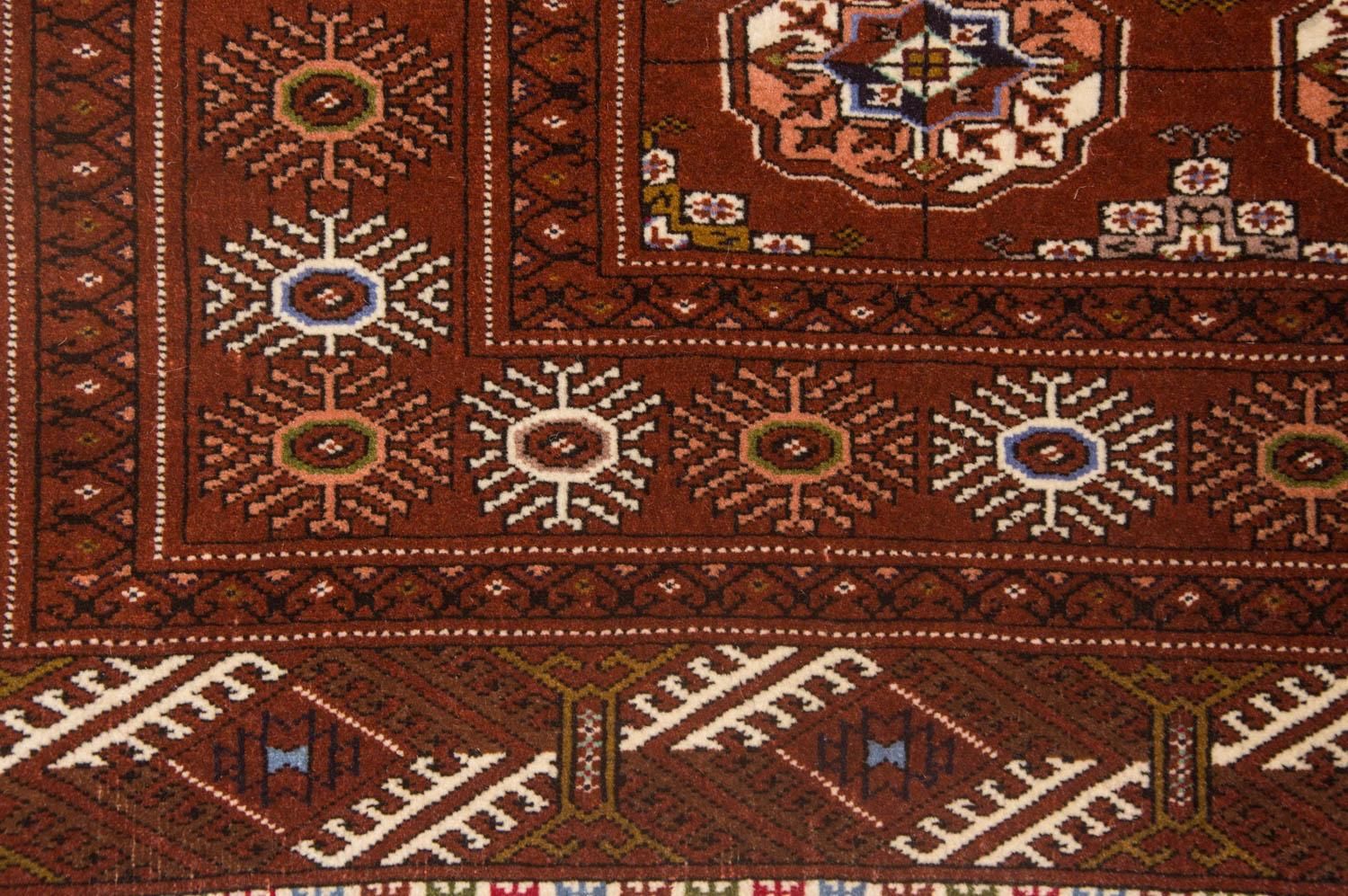 Turkaman-tæppe - 154 x 103 cm - brun
