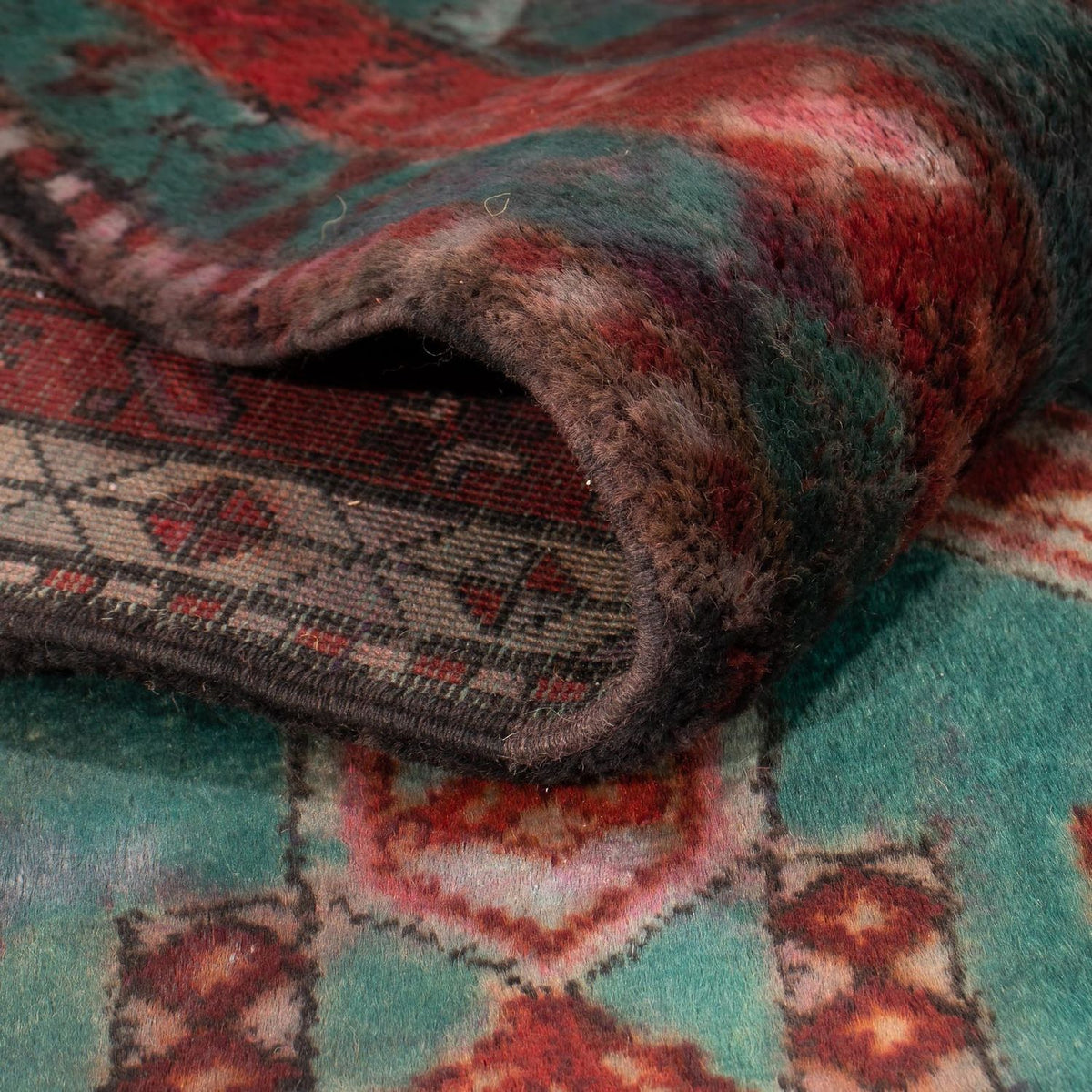 Løber Persisk tæppe - Nomadisk - 392 x 132 cm - flerfarvet