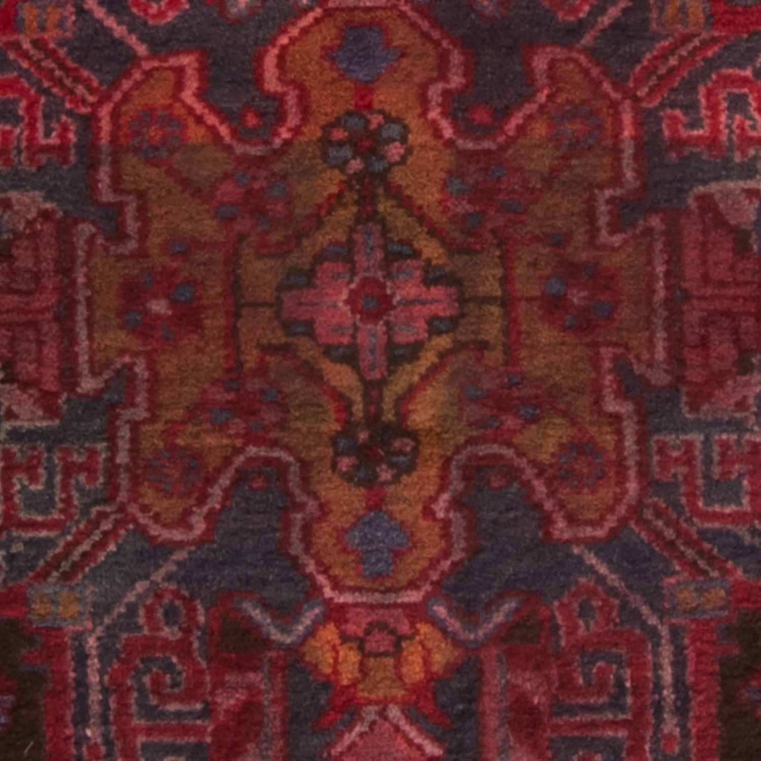 Persisk tæppe - Nomadisk - 330 x 180 cm - mørkerød