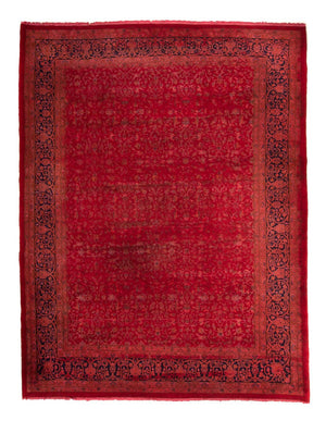 Persisk tæppe - Classic - 355 x 255 cm - mørkerød