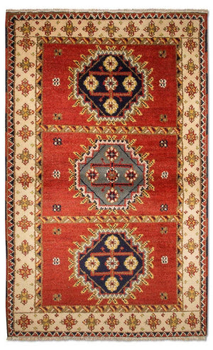 Orientalsk tæppe - 153 x 93 cm - rød