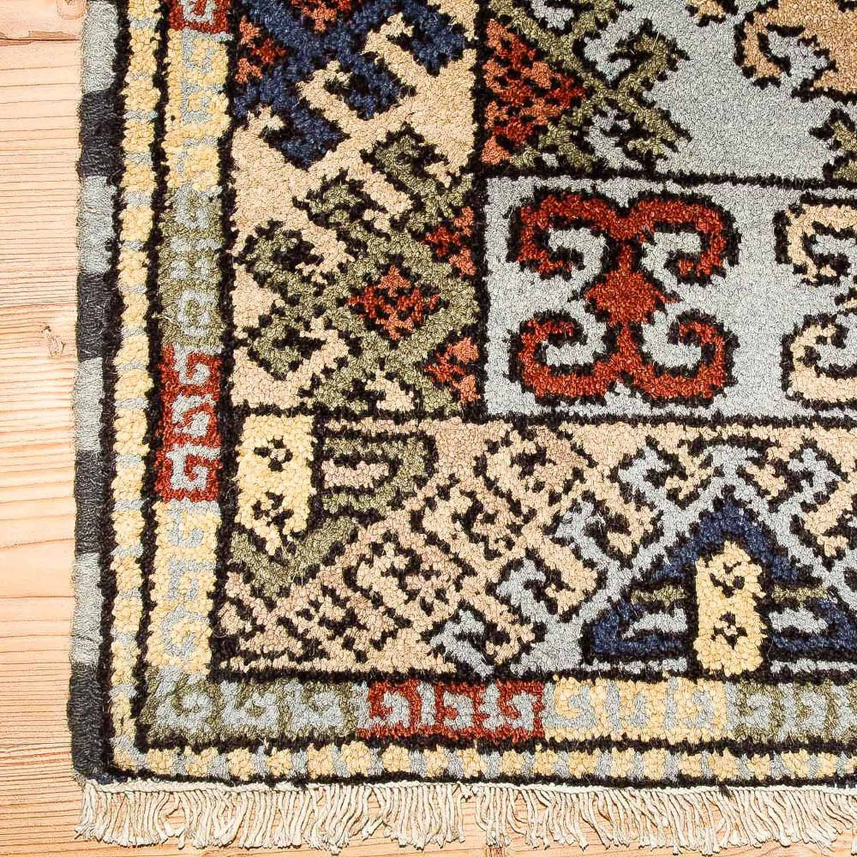 Orientalsk tæppe - 151 x 92 cm - lyseblå