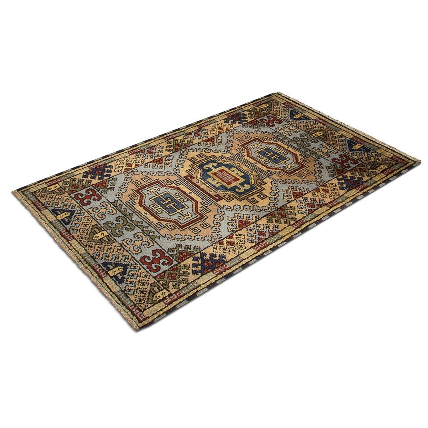 Orientalsk tæppe - 151 x 92 cm - lyseblå