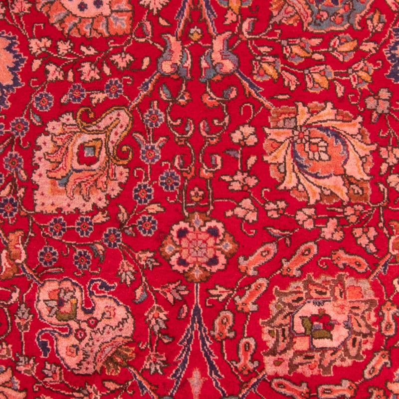 Persisk tæppe - Tabriz - 380 x 300 cm - mørkerød