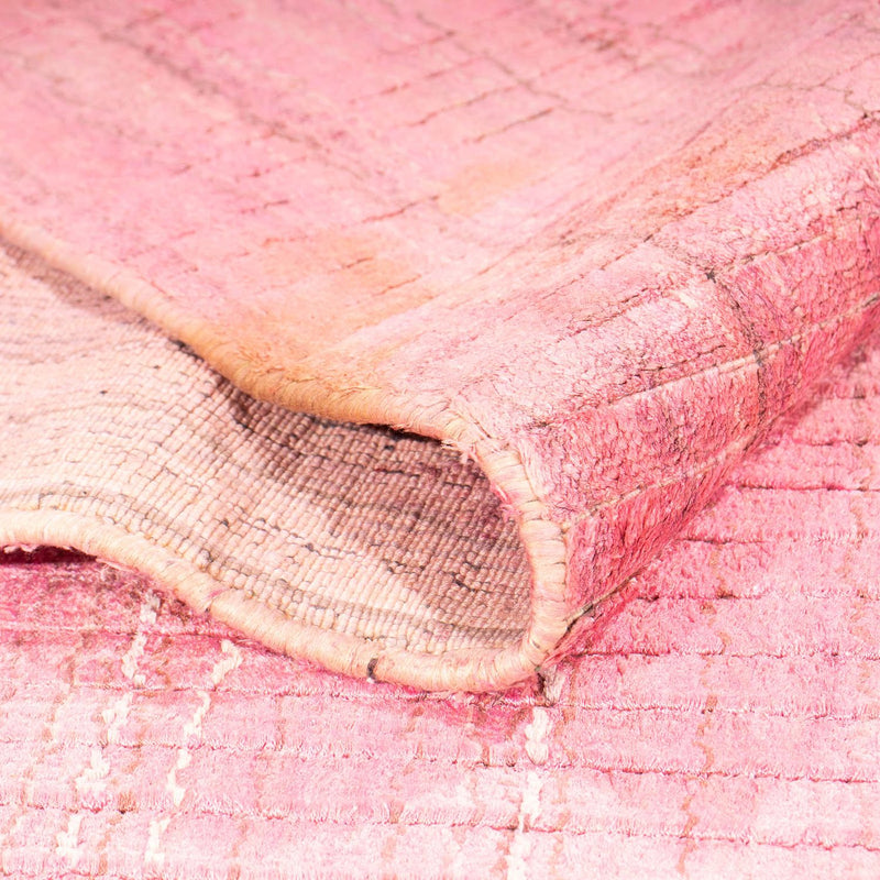 Viskose tæppe - 306 x 230 cm - pink