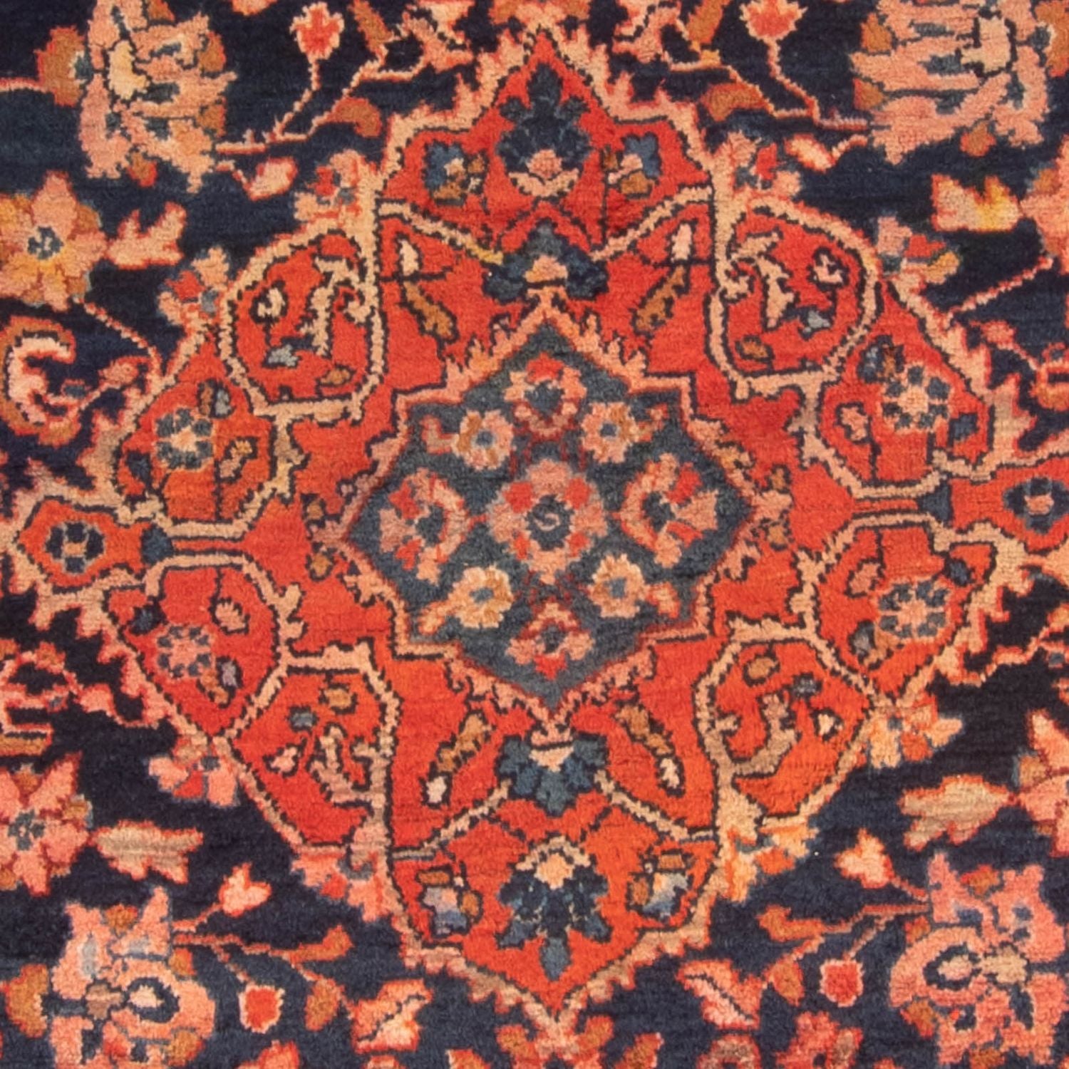 Persisk tæppe - Nomadisk - 364 x 197 cm - mørkeblå
