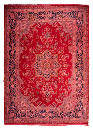 Persisk tæppe - Classic - 385 x 255 cm - mørkerød