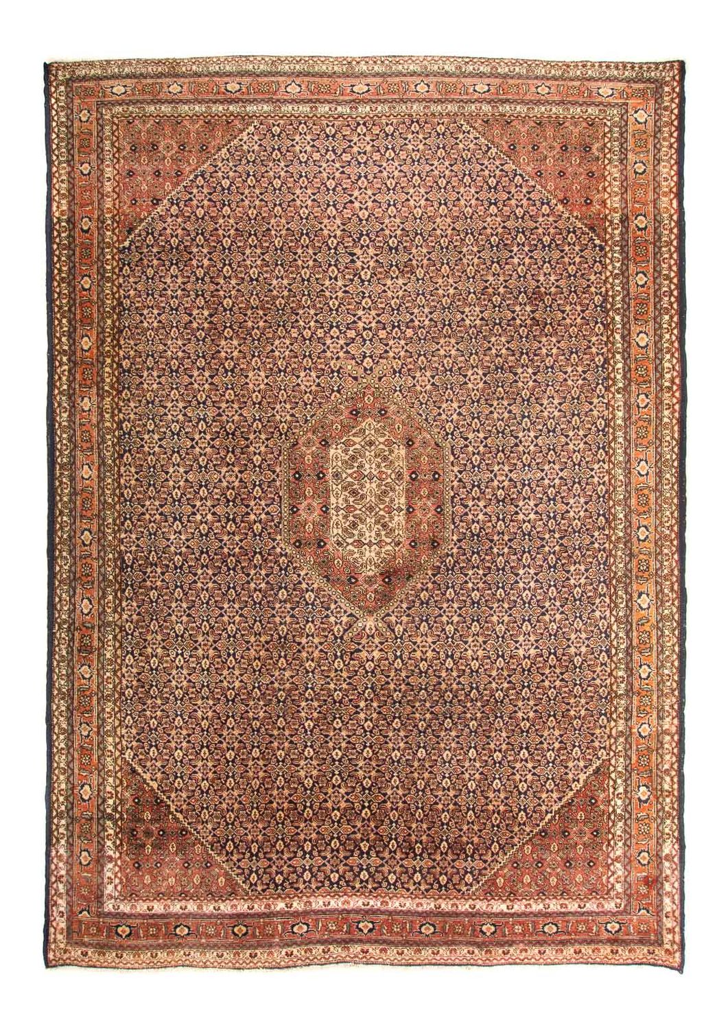 Persisk tæppe - Nomadisk - 330 x 220 cm - mørkeblå