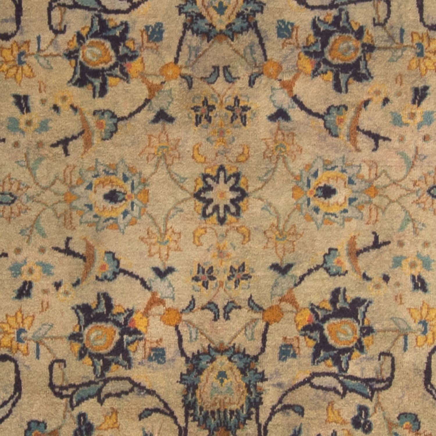 Persisk tæppe - Keshan - 330 x 240 cm - lys brun