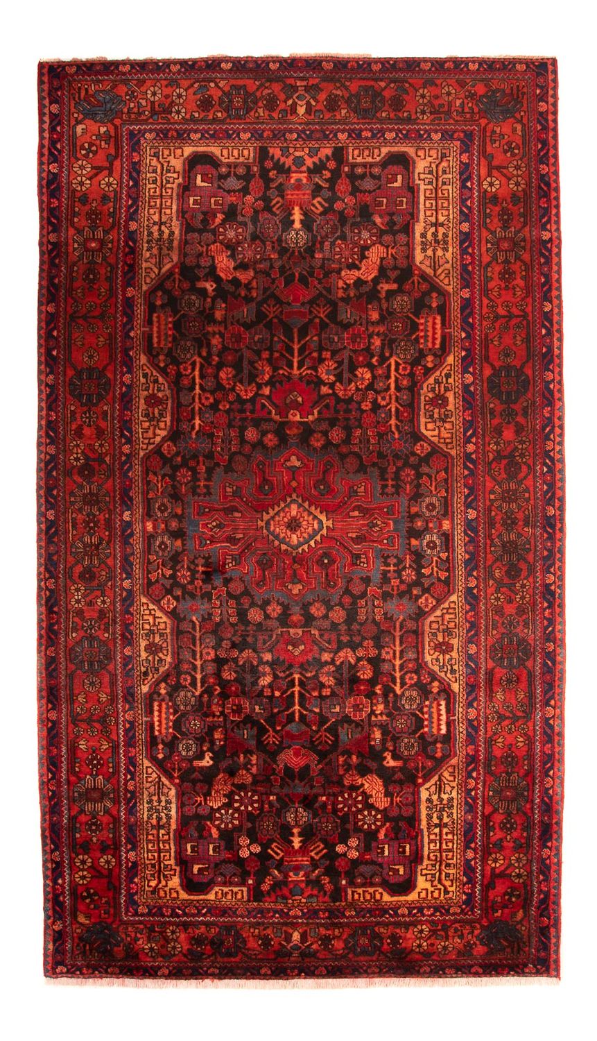 Persisk tæppe - Nomadisk - 348 x 185 cm - mørkerød