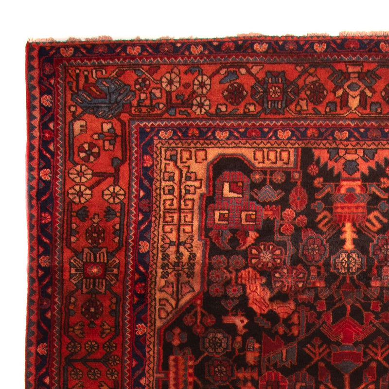 Persisk tæppe - Nomadisk - 348 x 185 cm - mørkerød