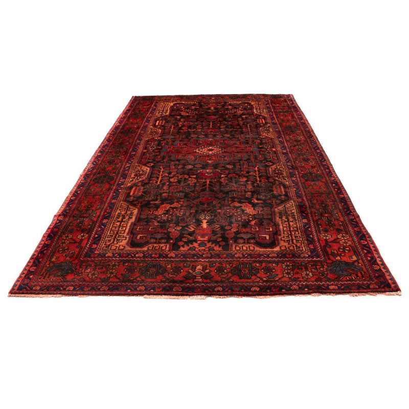 Persisk tæppe - Nomadisk - 348 x 185 cm - mørkerød