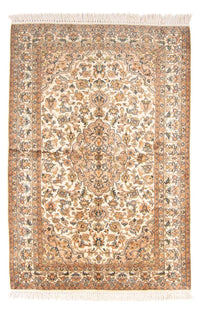 Silketæppe - Kashmir Silk - 150 x 96 cm - creme
