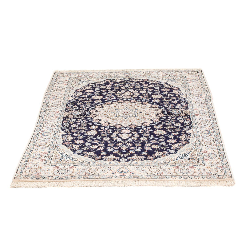 Persisk tæppe - Nain - Premium - 150 x 97 cm - mørkeblå
