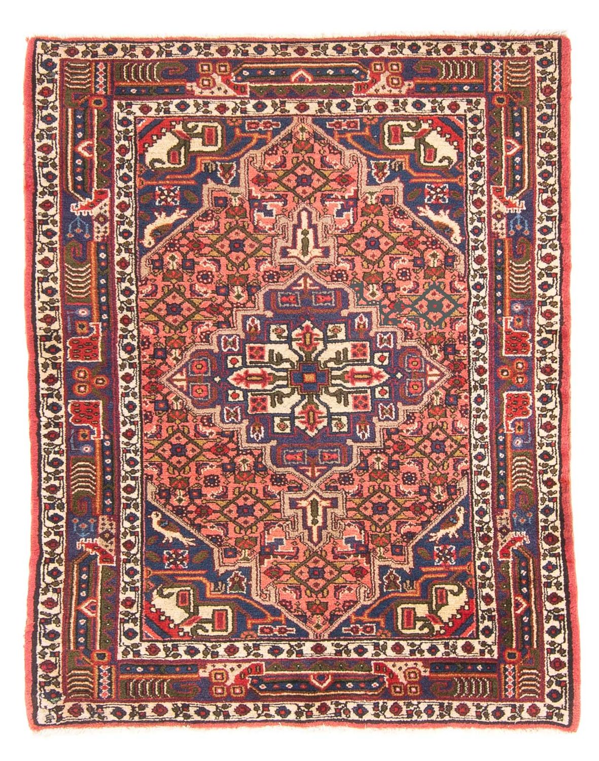 Persisk tæppe - Nomadisk - 156 x 103 cm - rød