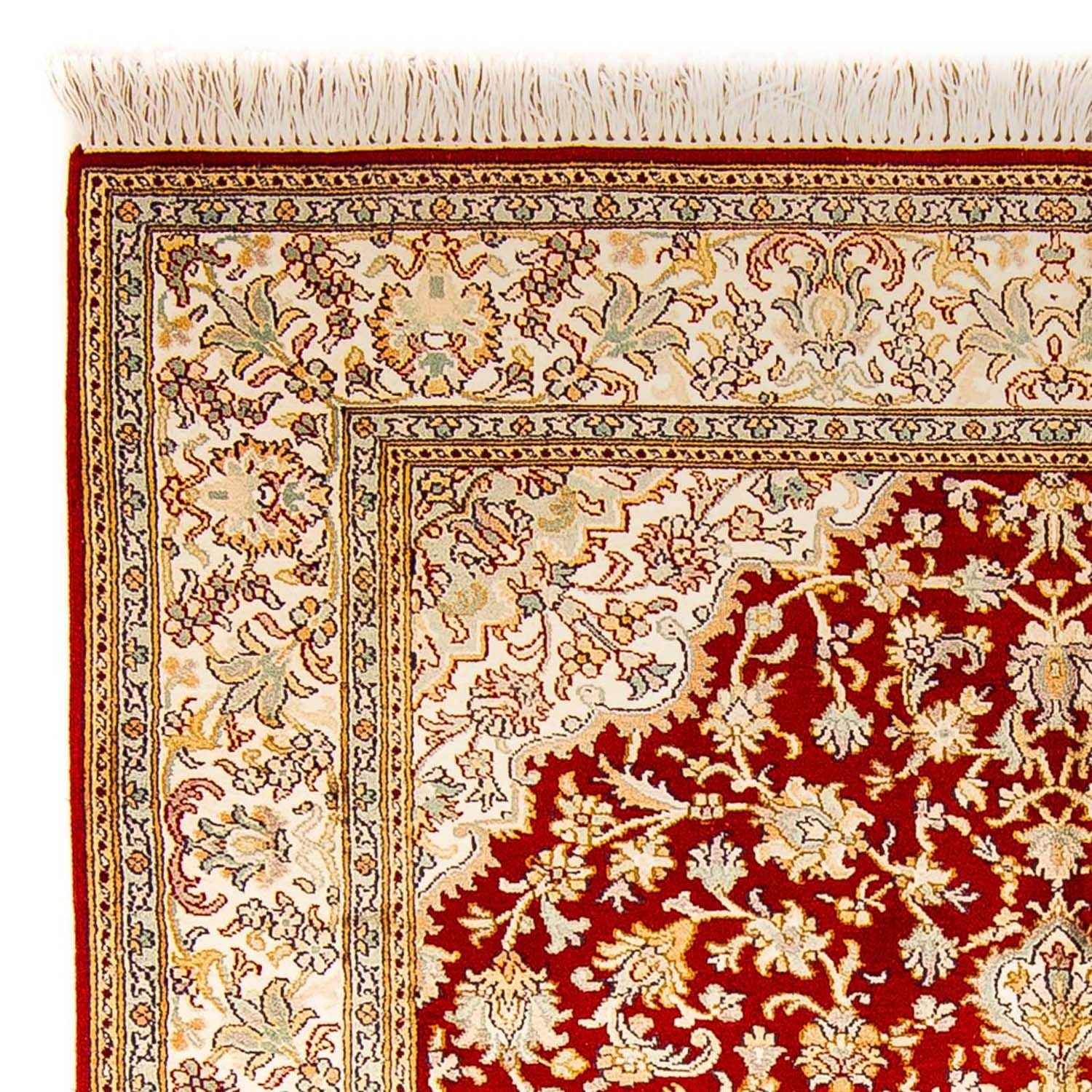 Silketæppe - Kashmir Silk - 186 x 129 cm - rød