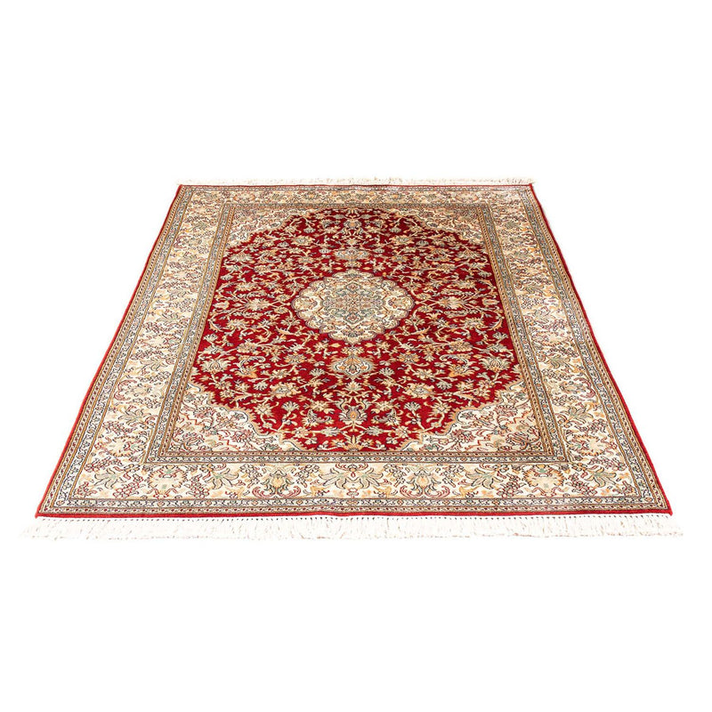 Silketæppe - Kashmir Silk - 186 x 129 cm - rød