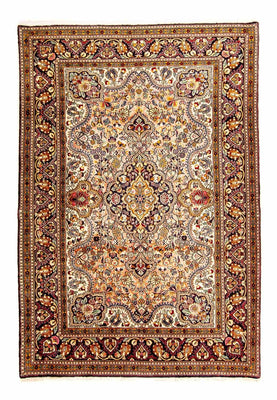 Persisk tæppe - Ghom - 206 x 142 cm - beige
