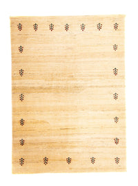 Gabbeh Tæppe - Loribaft Persisk - 199 x 141 cm - lys beige