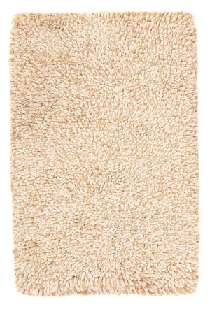 Tæppe med høj pæl - 90 x 60 cm - beige