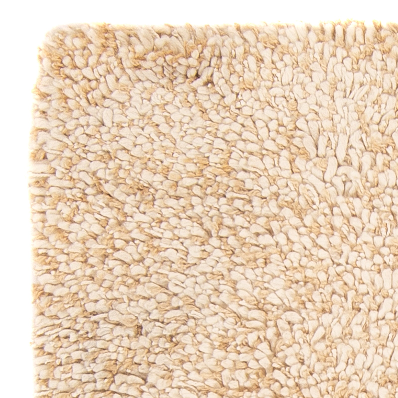 Tæppe med høj pæl - 90 x 60 cm - beige