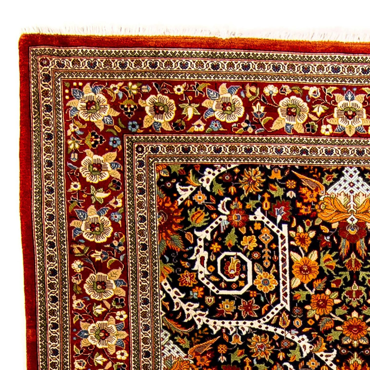 Qom Tæppe 116x216cm - Persisk tæppe