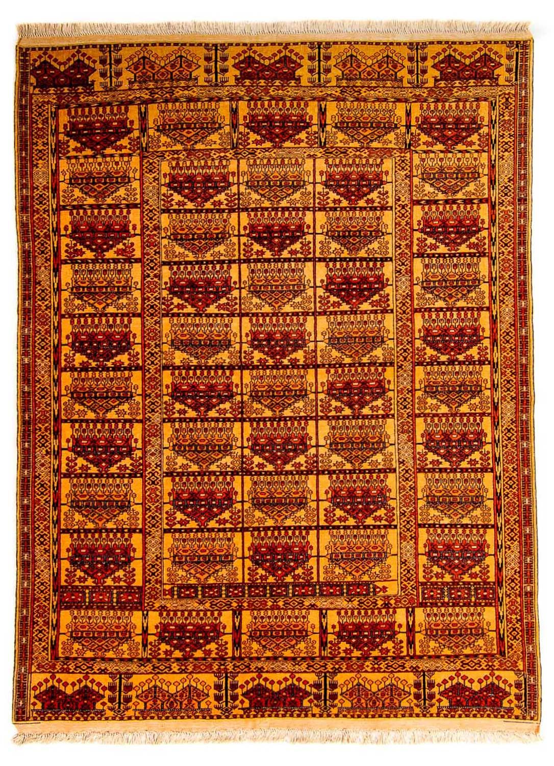 Silketæppe - afghansk silke - 173 x 126 cm - guld