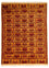 Silketæppe - afghansk silke - 173 x 126 cm - guld