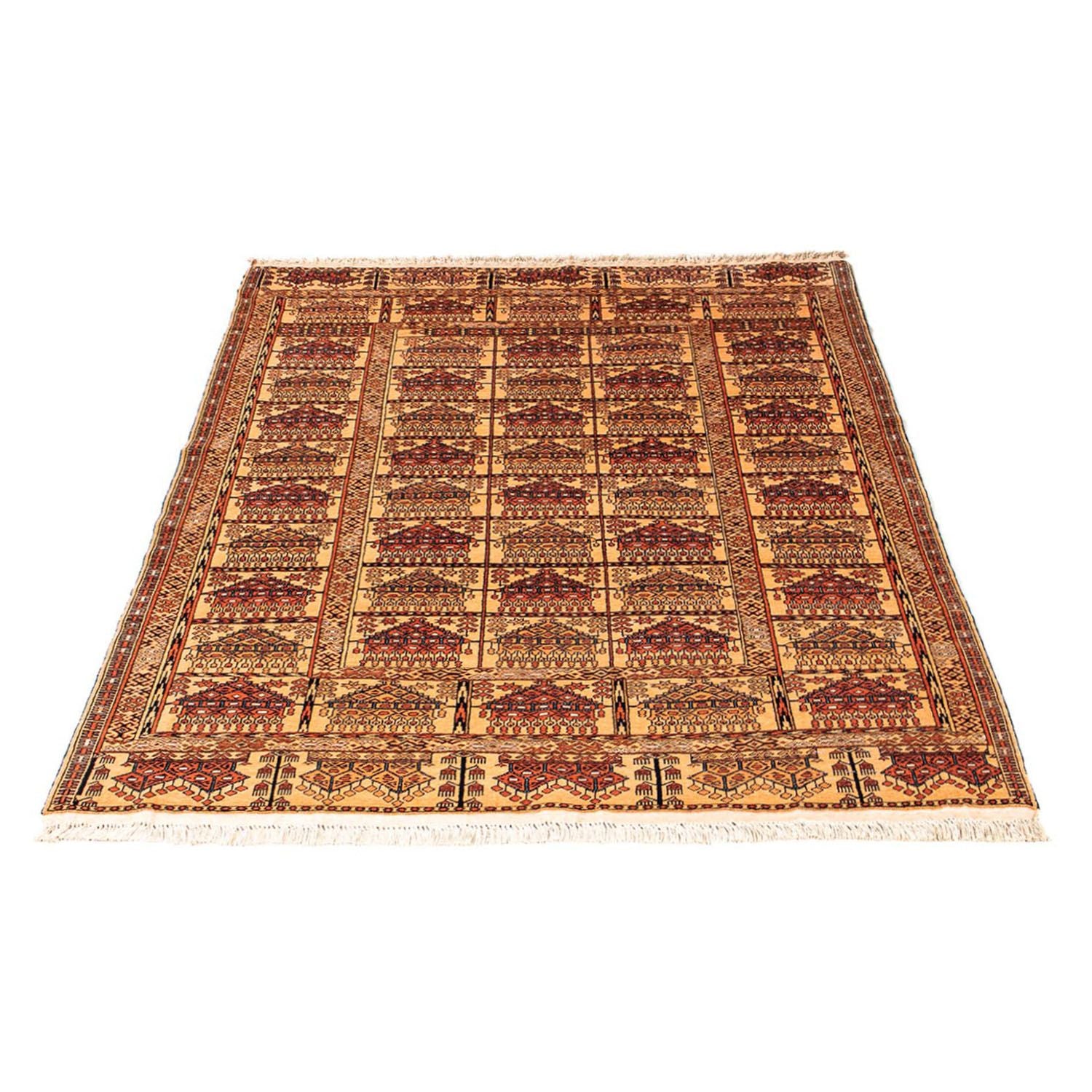 Silketæppe - afghansk silke - 173 x 126 cm - guld