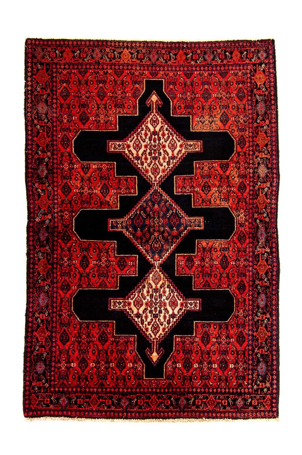 Persisk tæppe - Classic - 181 x 124 cm - mørkerød