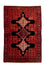 Persisk tæppe - Classic - 181 x 124 cm - mørkerød