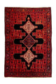 Senneh Tæppe 181x124cm - Persisk tæppe