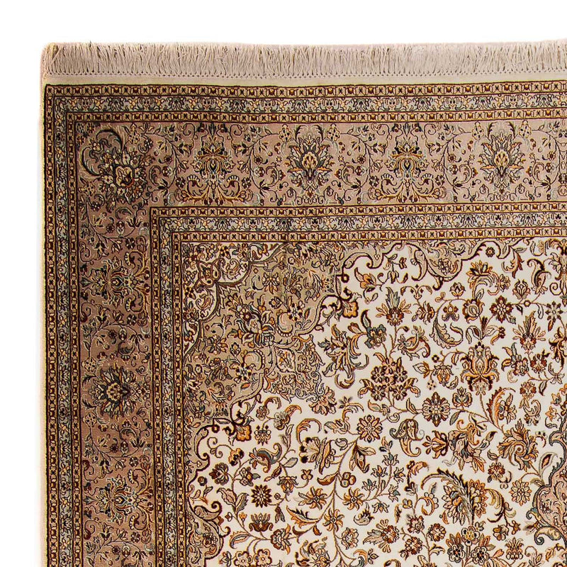 Silketæppe - Kashmir Silk - 307 x 243 cm - beige