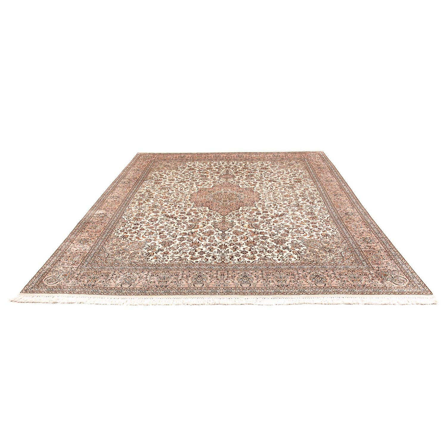 Silketæppe - Kashmir Silk - 307 x 243 cm - beige