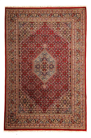 Orientalsk tæppe - Bijar - Indus - 305 x 199 cm - rød